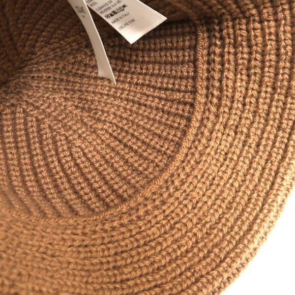 Celine Triomphe Crochet Bucket Hat 2 A80 T384 D Camel Beige Cashmere main image 8